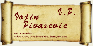 Vojin Pivašević vizit kartica